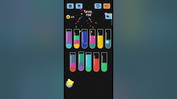 water color sort Level no 738 a best game walkthrough solution IOS/android