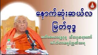 နောက်ဆုံးဆယ်လ မြတ်ဗုဒ္ဓ တရားတော် ‌သီတဂူဆရာတော် ဒေါက်တာအရှင်ဉာဏိဿရ