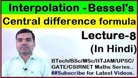 Interpolation - Bessel
