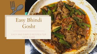 भिंडी गोश्त | SIMPLE BHINDI GOSHT | VERY EASY BHINDI GOSHT RECIPE IN  URDU HINDI | SUMBUL'S KITCHEN