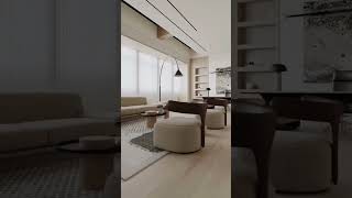 Luxury Living Room Interior Design | Modern Aesthetic by Allora Global #interiordesign #home
