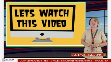 GRADE 7 ENGLISH Q1 READING STYLE