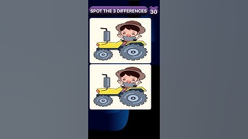 Spot the 3 Differences Hard Short Puzzle #1587