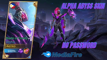 ALPHA ABYSS SKIN SCRIPT NO PASSWORD |Alpha Abyss Full Effects Skin Script|Mobile Legends