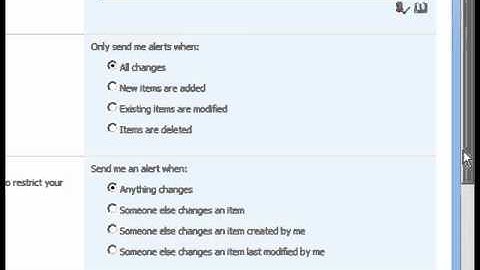 SharePoint Shepherd 2007 - Create Alerts For A List
