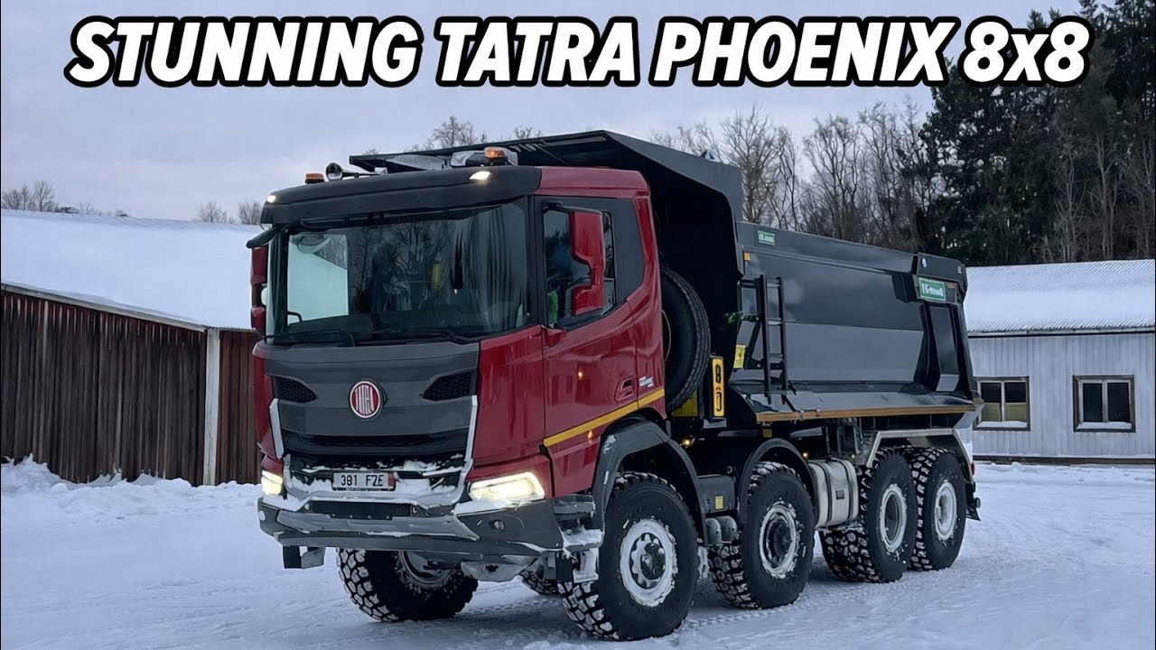 TATRA PHOENIX GOING FOR A SPIN IN SNOWY SWEDEN