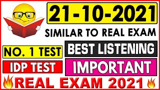 IELTS LISTENING PRACTICE TEST 2021 WITH ANSWERS | 21.10.2021