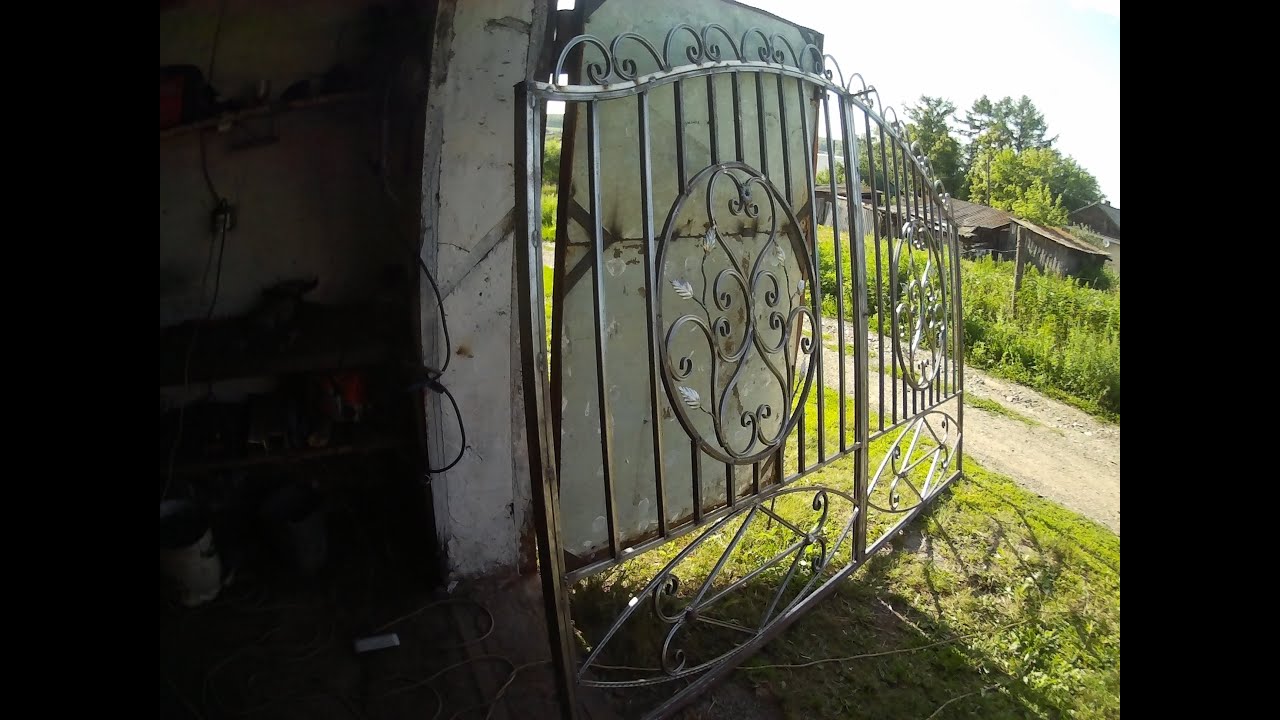 Сапожник без сапог!!! изготовление ворот 2 серия. - YouTube