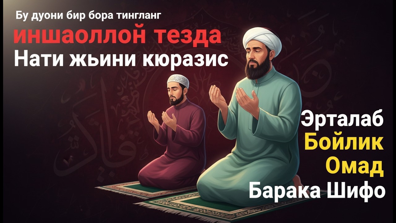 Шифо ОМАД БАРАКА БОЙЛИК ИНШАОЛЛОҲ НАТИЖАСИНИ ТЕЗДА КУРАСИЗ ЭРТАЛАБ ТИНГЛАНГ