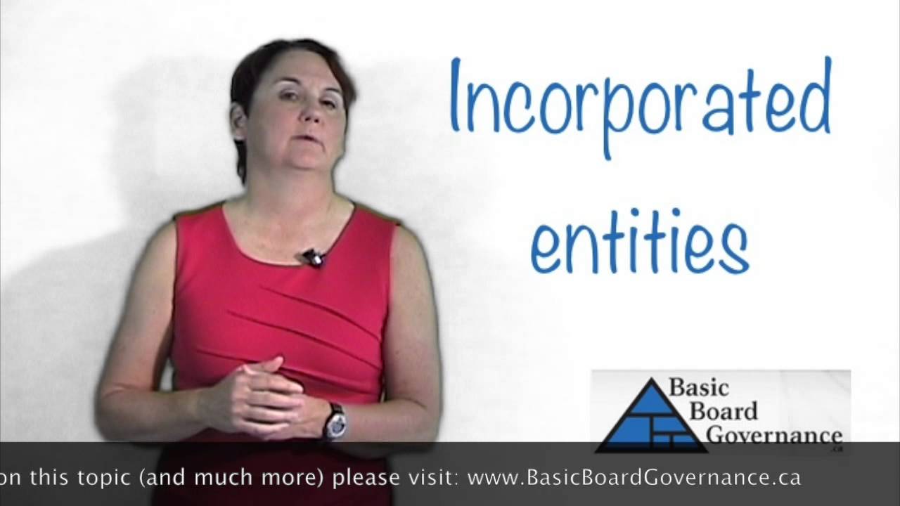 Incorporated entities