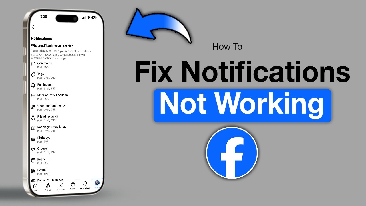 How to Fix Facebook Notifications Not Working - Step by Step - YouTube