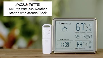 Self-Learning Weather Forecaster with Large Display and Atomic Clock Product Features