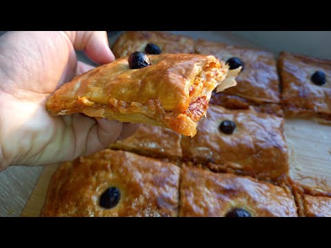 كوكا او بيتزا كوفار ناجحة مليون فلمية ولو اول مرة تخدمها طريقة جديدة باش تخدمي العجينة المورقة فرمشة