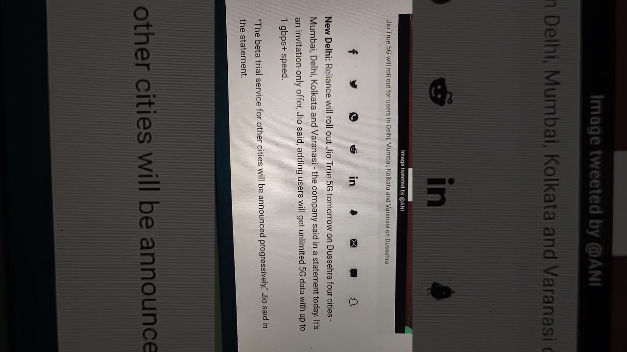 Jio 5G Launch Unlimited 5G Data with Upto 1Gbps+ speed 