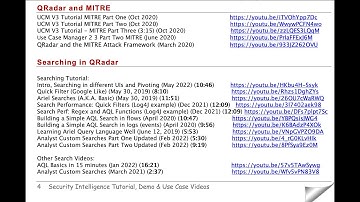 Best QRadar Videos (at least mines)