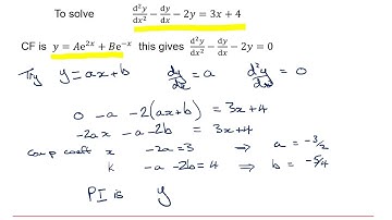 OCR Pure Core: Second order differential equations 2-2