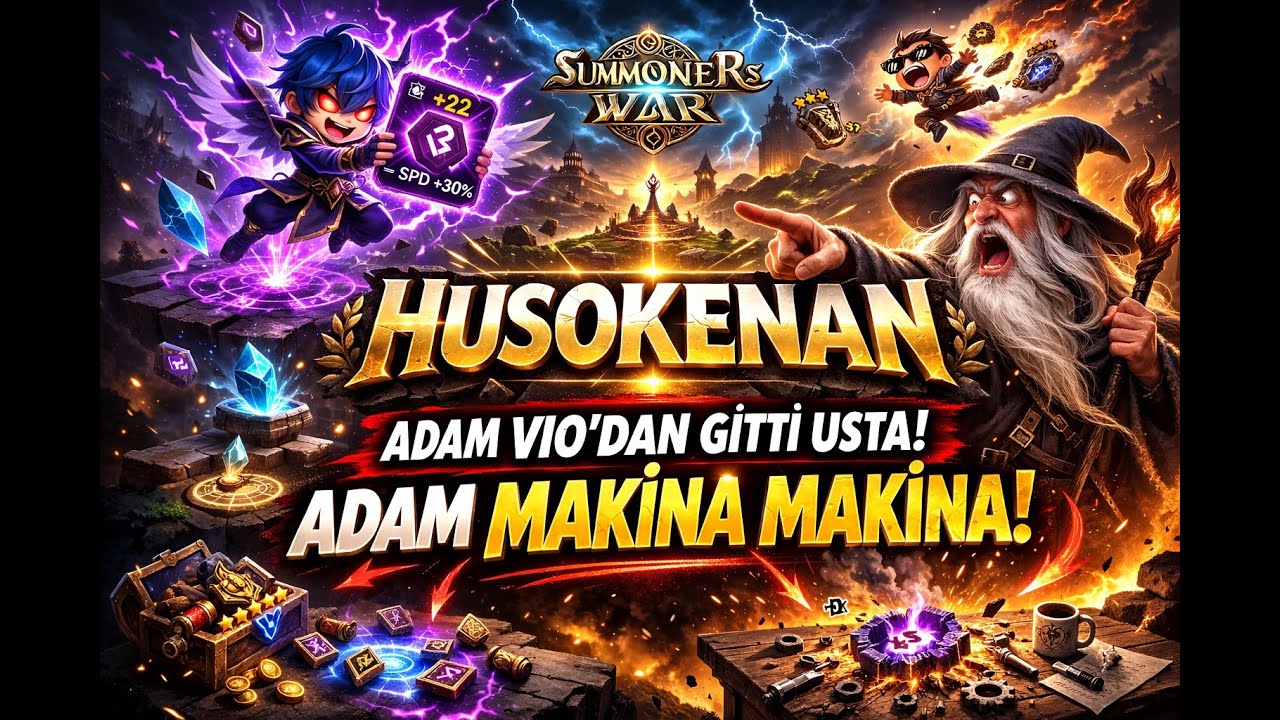 ADAM VIO'DAN GITTI USTA! SUMMONER WAR TÜRKÇE CANLI ARENA SAVAŞLARI
