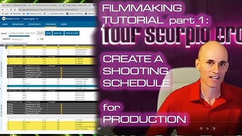 Filmmaking Tutorial Pt 1: Script Breakdown & Creating a Filming Schedule