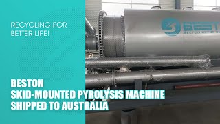 BLJ-3 Skid-mounted Mobile Pyrolysis Plant to Australia - Beston Group Resimi