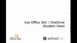 Using OneDrive in Schoology (as Student)