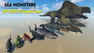 Ultimate 3D Sea Monster Size Comparison (Updated) V.2.0 🐉🐲⚓🦖 by Mr Data 3D Stats 15,450 views 1 month ago 7 minutes, 52 seconds