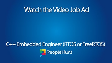 C++ Embedded Engineer RTOS or FreeRTOS