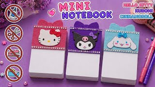 I'll show you how to make super cute Sanrio character notebooks DIY Part -2/no glue Paper Craft ✨