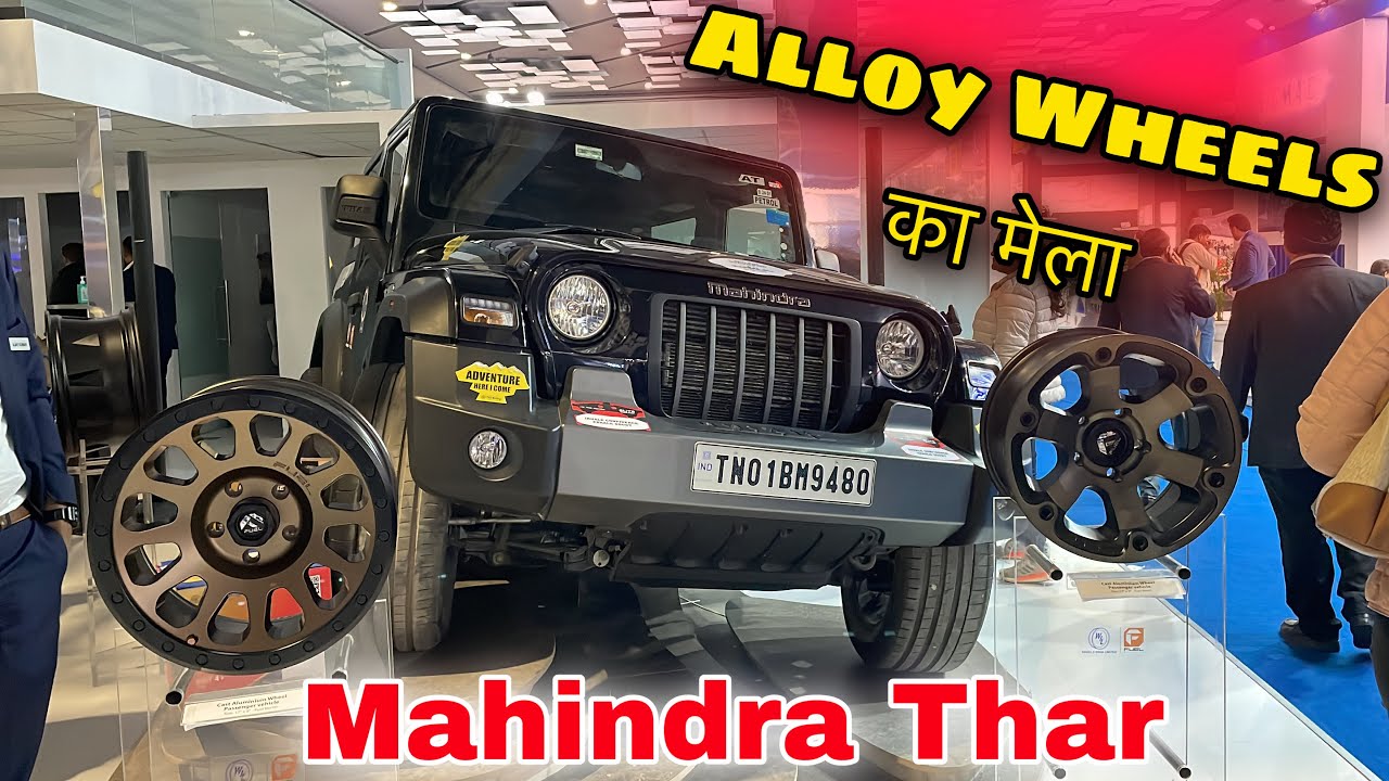 Auto Expo 2023 Mahindra Thar Alloy Wheels, Fuel Alloy Wheels YouTube