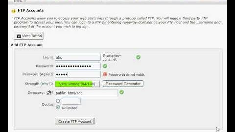 How to Create FTP Accounts (Using Cpanel)