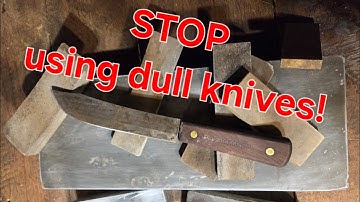 How to sharpen a knife using a traditional whetstone -it