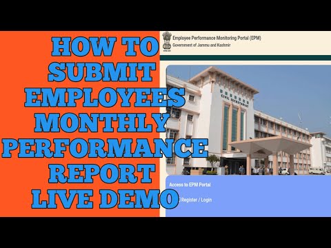 How to fill || submit employees performance report | jk employee #performancereport