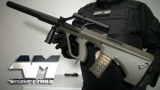 SNOW WOLF STEYR AUG / Airsoft Unboxing with the PHANTOM SNIPER CONVERSION KIT