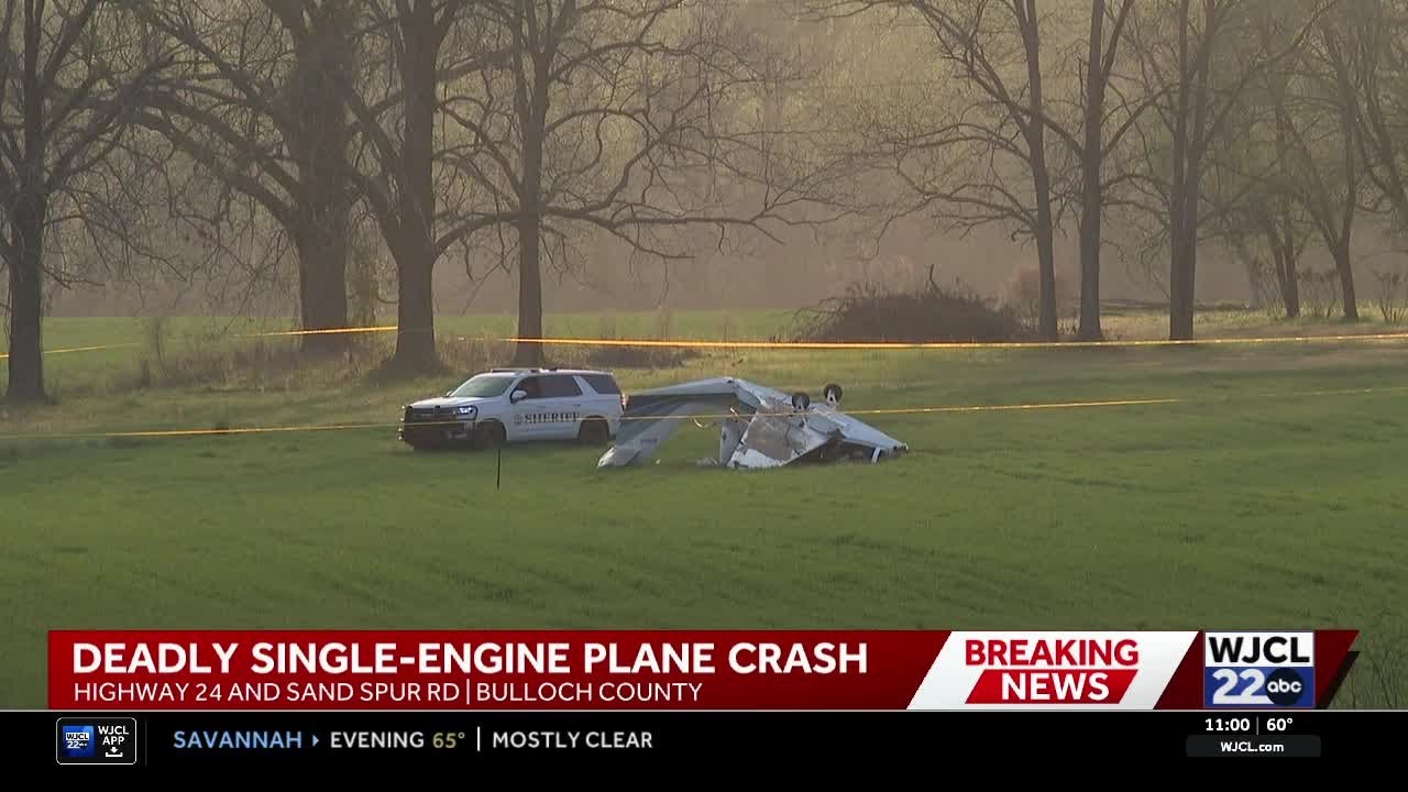 Pilot killed in plane crash in Bulloch County, NTSB investigating - YouTube