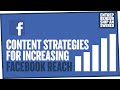 Content Strategies for Increasing Facebook Reach
