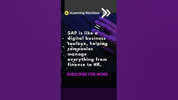 What is SAP? A Simple Explanation | SAP for Beginners: A Quick Overview #SAP #SAPCourse