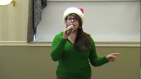 Cristina Duffy singing "All I Want For Christmas i...