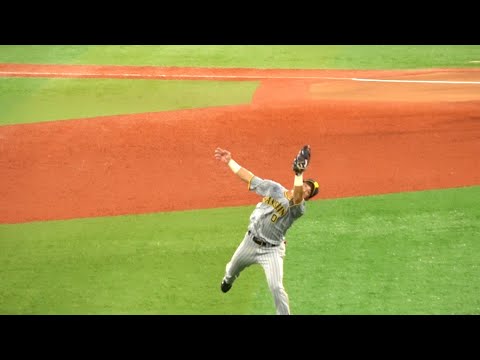 木浪、今日もファインプレーで虎ファンを魅了する。2022年8月10日　３回裏 阪神タイガース