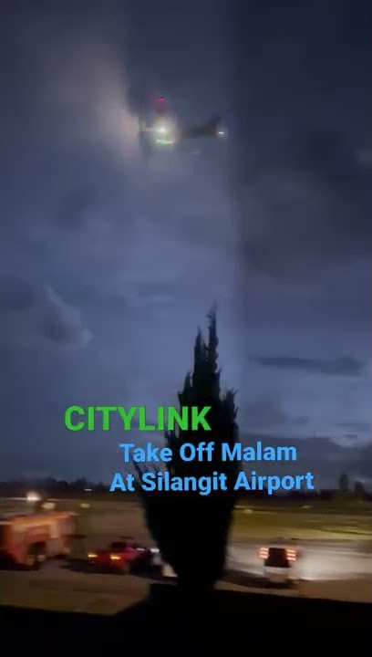 detik2 pesawat CITYLINK Takeoff malam dari bandara internasional silangit 🥺🥺