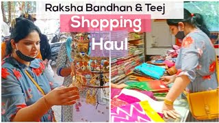 Rakshabandhan and Teej Shopping #vlog 21 | shopping ideas