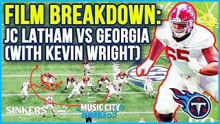 FILM BREAKDOWN: JC Latham vs Georgia All-22 watch-along with his high school head coach Kevin Wright