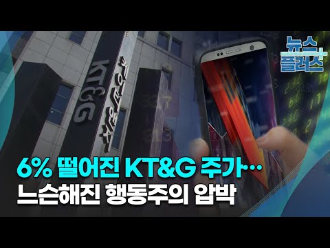 6 떨어진 KT G 주가 느슨해진 행동주의 압박 한국경제TV뉴스 