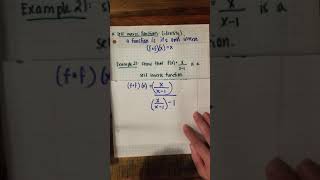 2.6: Self Inverse Functions