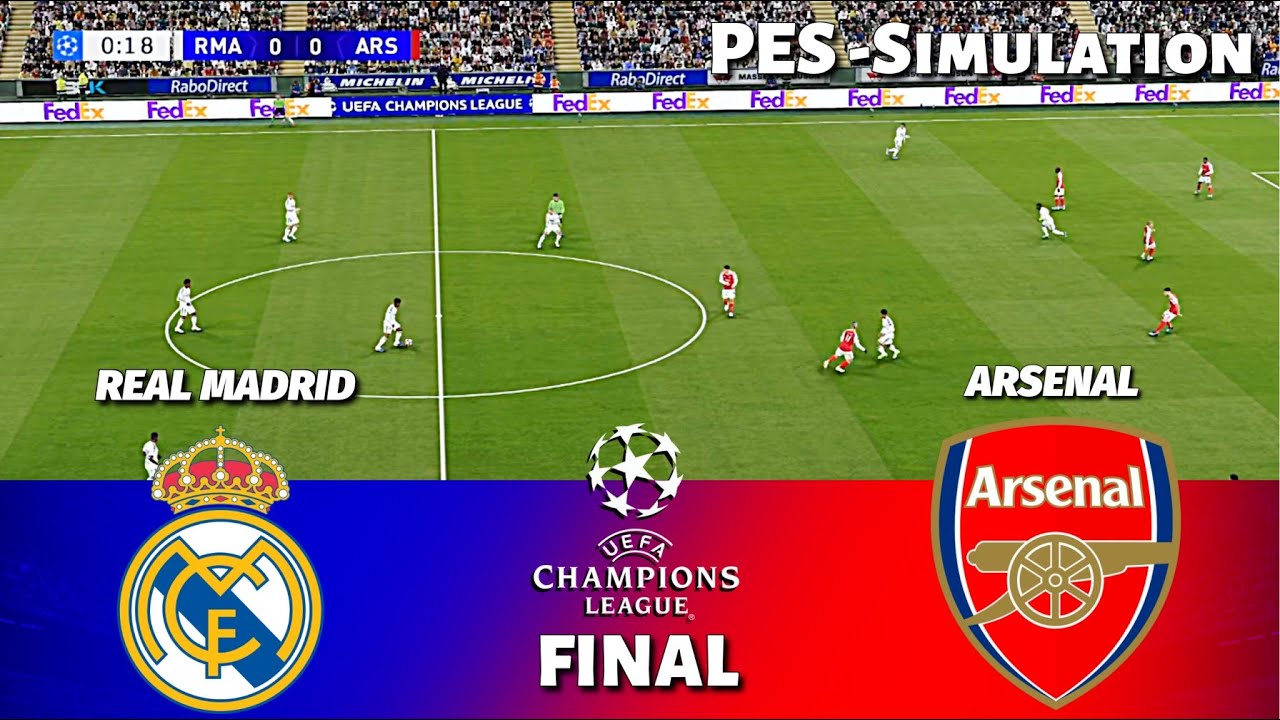 Real Madrid vs Arsenal | UEFA Champions League 2025 | Final | Pes 21 Simulation