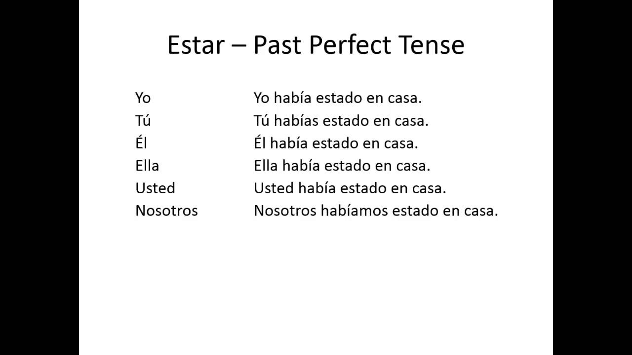 estar-past-perfect-tense-video-youtube