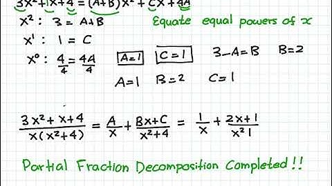 UWO CALC 1301A+1301B tutor Partial Fractions 4 Video tutorial 81
