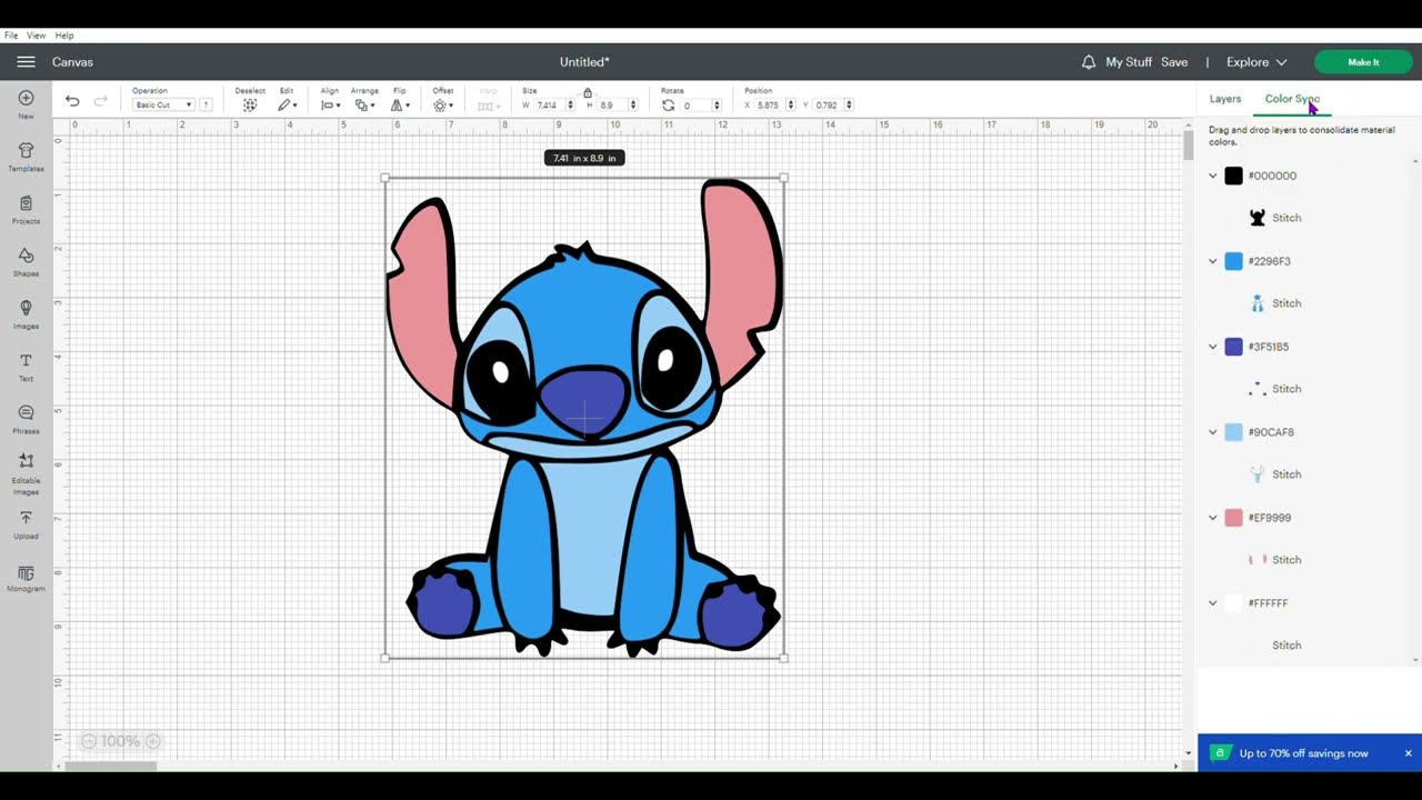 Tutorial Stitch SVG paso a paso en Cricut Design Space