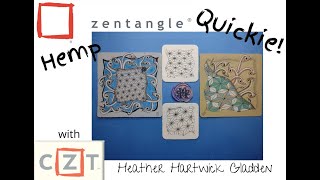 Zentangle® Quickie: Hemp