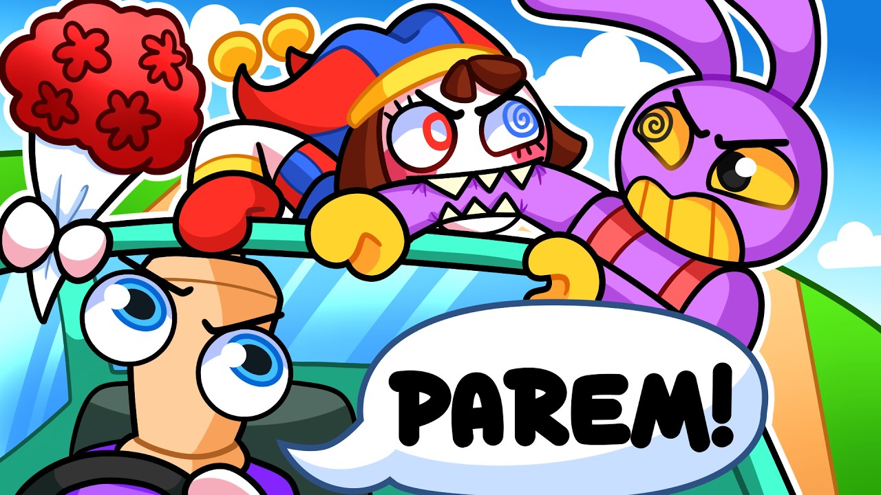 Levei a Pomni e o Jax para uma VIAGEM ROMÂNTICA no Dusty Trip do Roblox! | Kinger Circo Digital