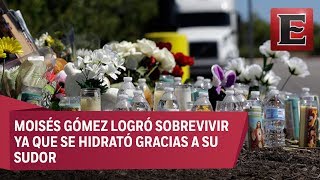 Mexicano migrante abandonado en tráiler llamó a su esposa para despedirse