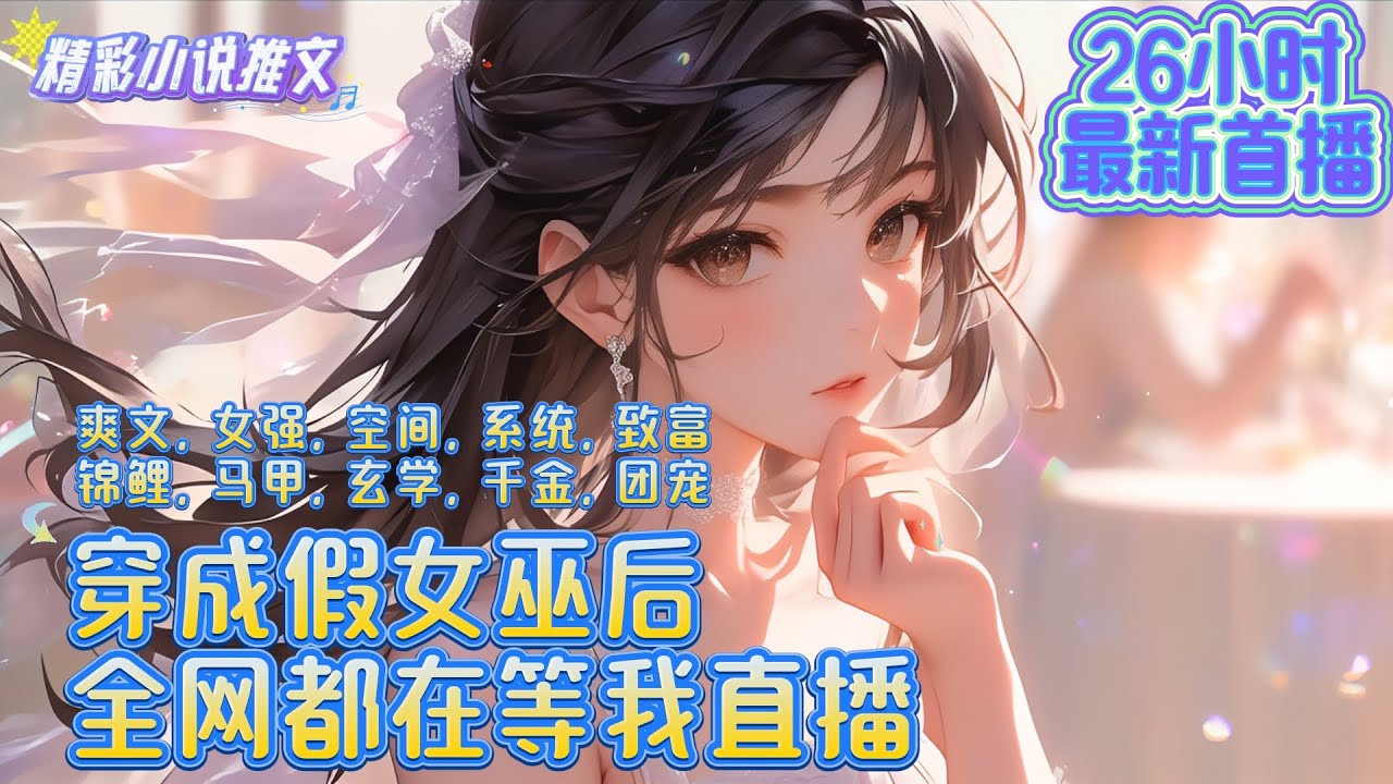 26小时最新】《穿成假女巫后，全网都在等我直播》苏幕穿成了一本书中，假扮女巫招摇撞骗的炮灰。她回忆了下剧情，发现今晚她就会在直播中被发现是假女巫 ，然后死翘翘。｜#重生#穿越#年代#言情#小说推文-